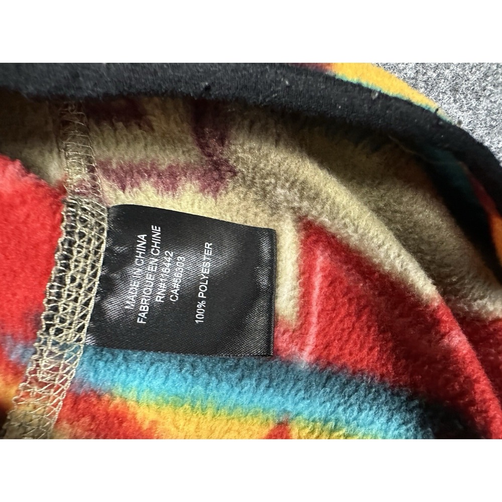 Dravus Hoodie Multi Colored Aztec Geo Southwestern Fleece Jacket Men's Medium - Picture 5 of 7